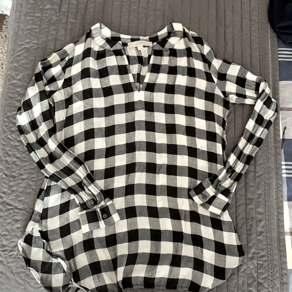 Gingham Lightweight Tunic - image 1